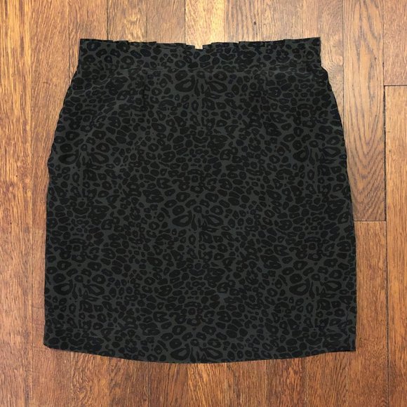 Madewell Silk Leopard Print High Waist Zip Skirt - Picture 4 of 8